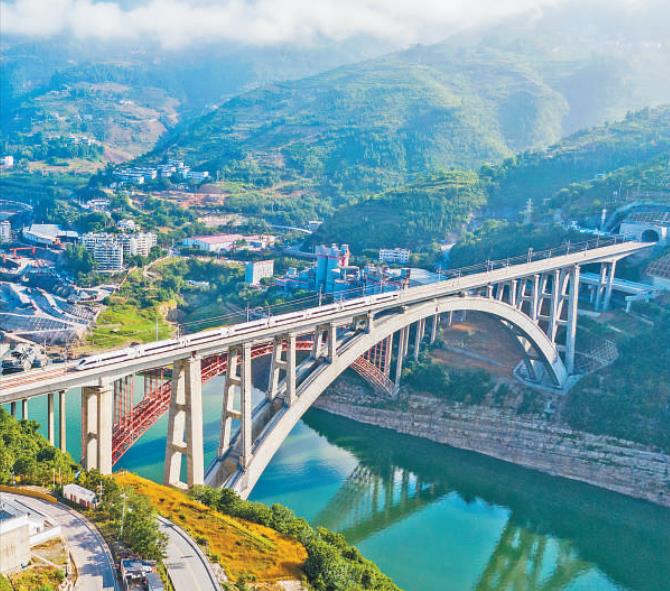 梅溪河双线特大桥