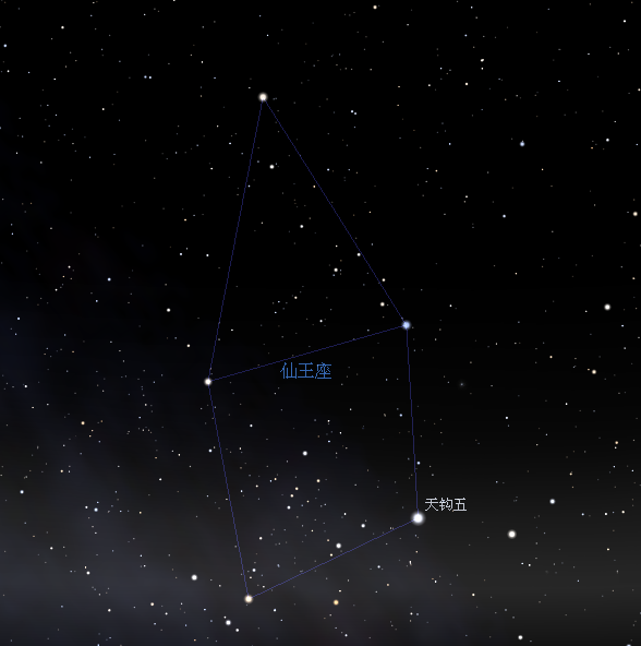  p> b>天钩五 /b>( b>α cep /b> /  b>仙王座α /b>)是 a target="