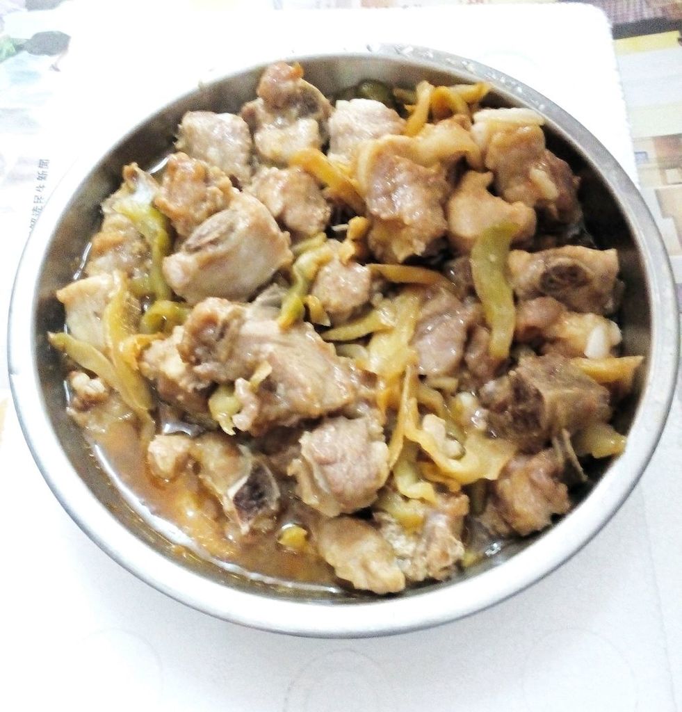 榨菜滑排骨