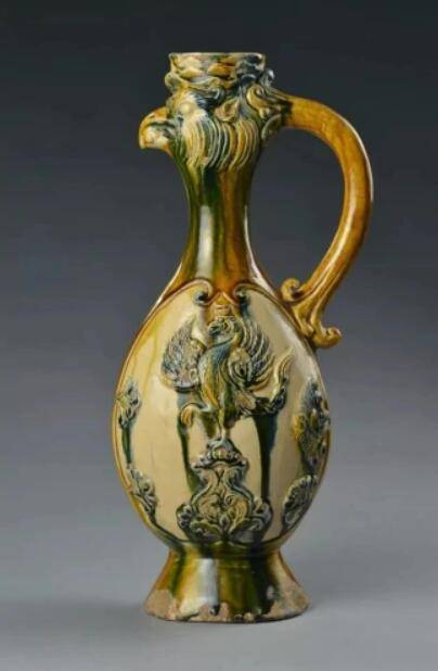 唐三彩凤首壶（中国唐代典型三彩陶制盛酒器）_百度百科