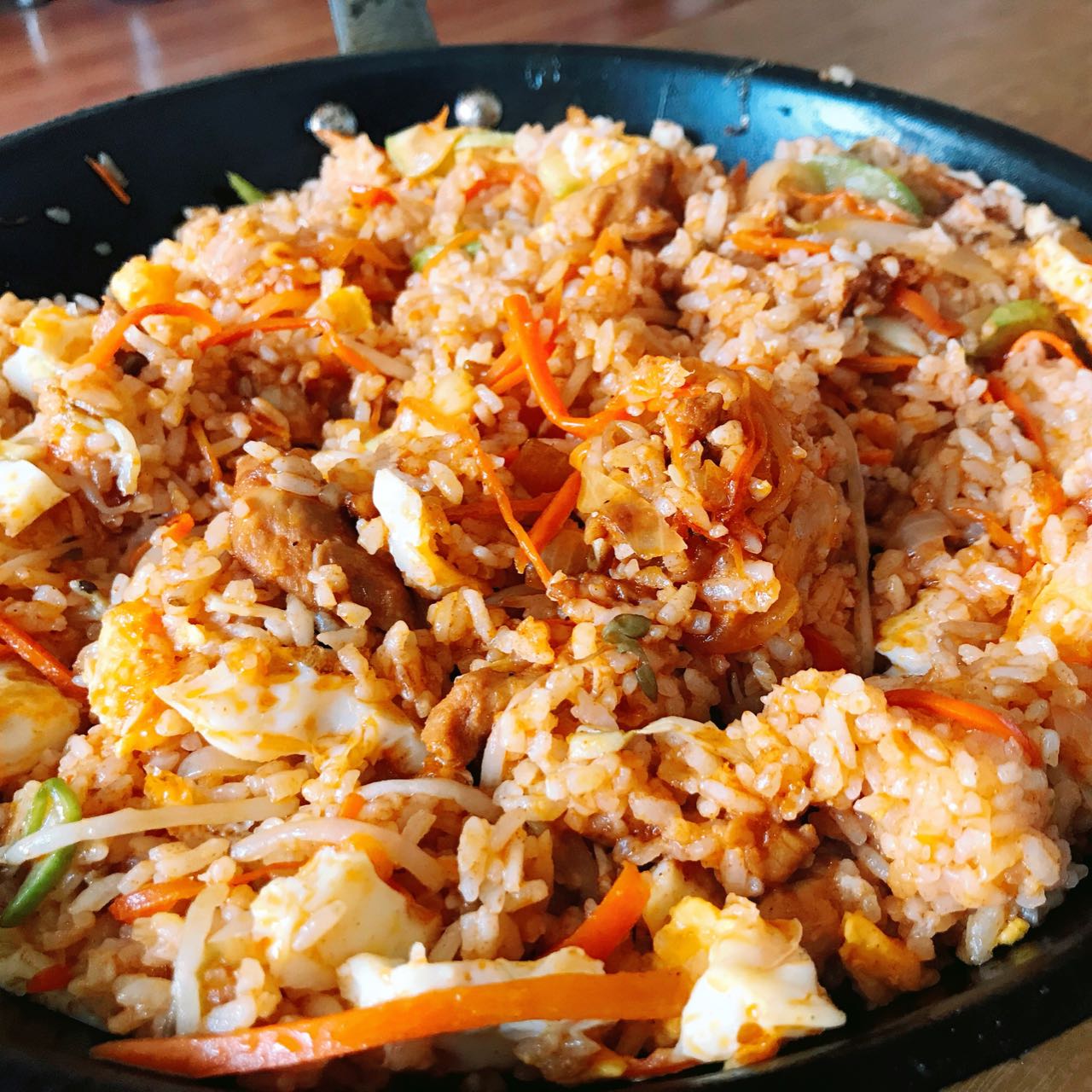 韩式冷拌鸡肉饭