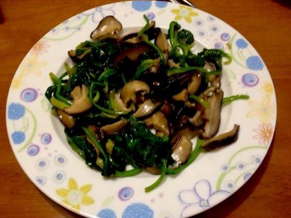香菇菠菜