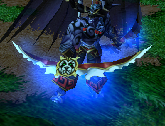 娱乐制作的魔兽系列游戏中著名英雄恶魔猎手伊利丹·怒风所使用的武器