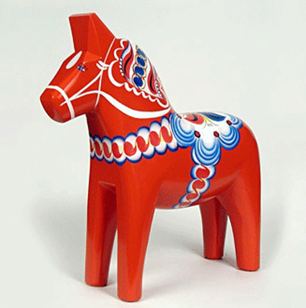  p>达拉木马(英文名称:dala horse,dalecarlian horse):公元17世纪