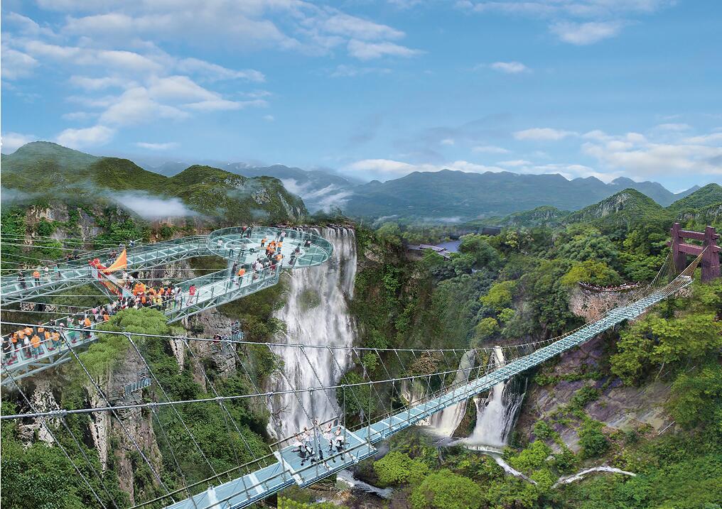  p data-id="gnbu21euwe">玻璃桥(古龙峡玻璃桥)又名玻璃大峡谷是位于