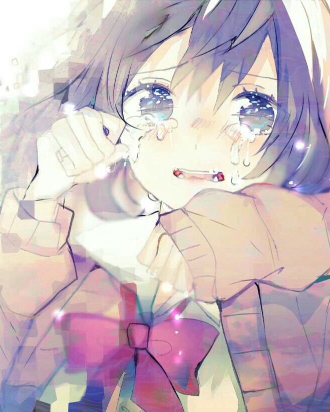 哭的时候要微笑哦