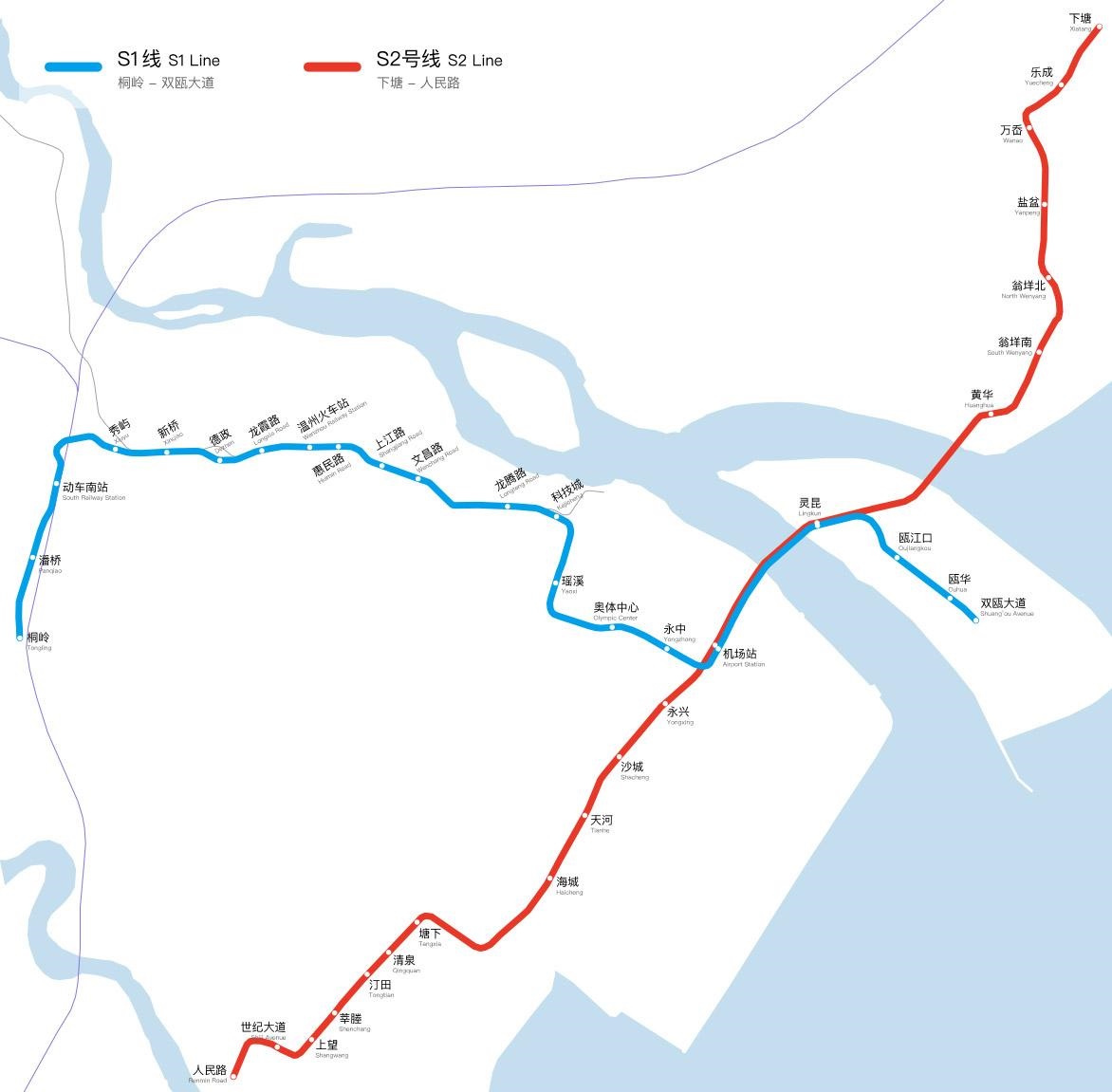 温州市域铁路s2线路图图片