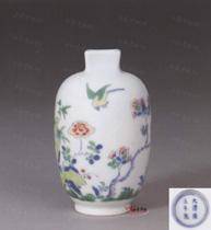 清雍正景德镇窑斗彩花鸟纹小瓶_百度百科