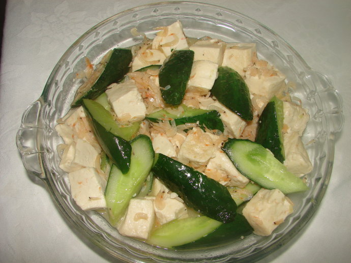 黄瓜烧豆腐