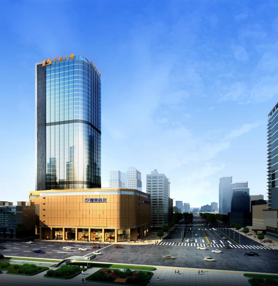  p>百扬大厦由成都百货大楼携手远东集团,在拆除百货大楼原址上打造的