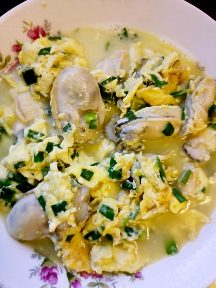 牛奶蛋清炒海蛎