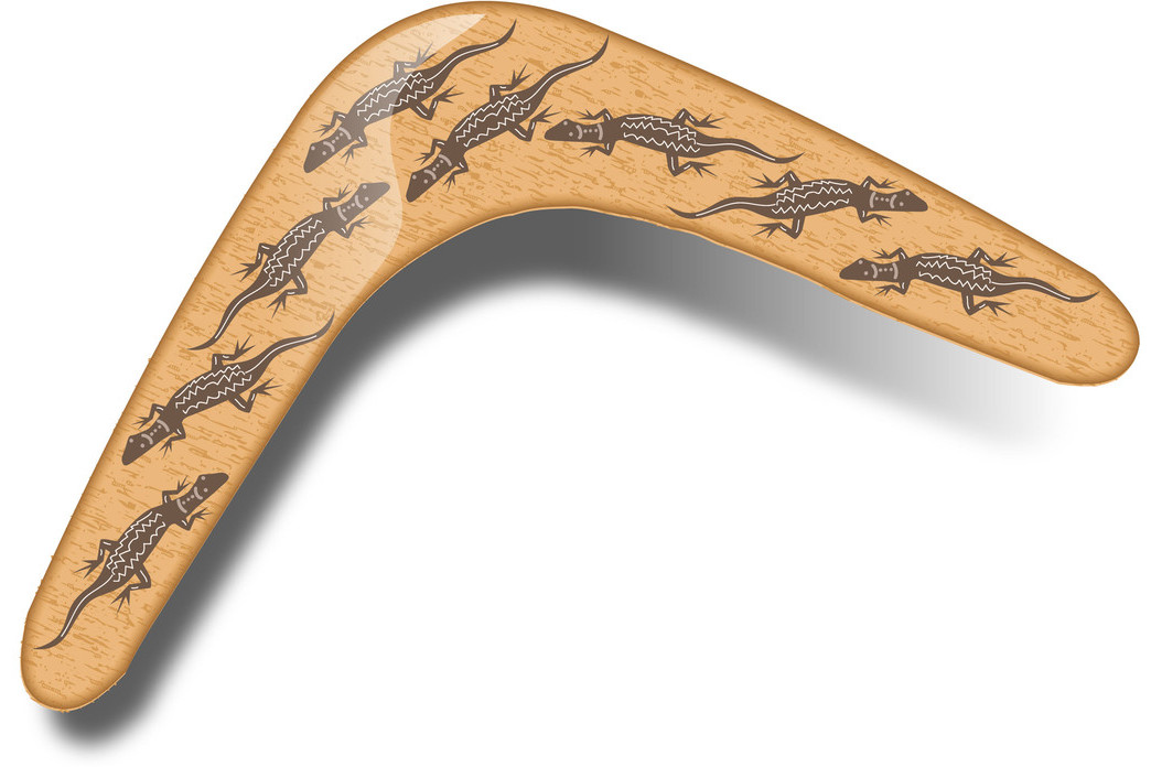  p>飞去来器(boomerang)又名回旋镖,自归器,飞去飞来器等其它名称,顾