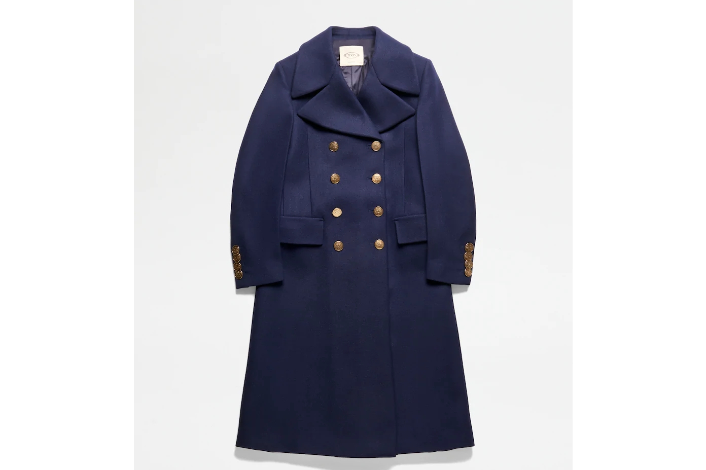 羊毛混纺双排扣大衣