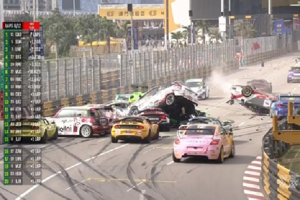 2021年11月21日澳门格兰披治大赛车撞车事故