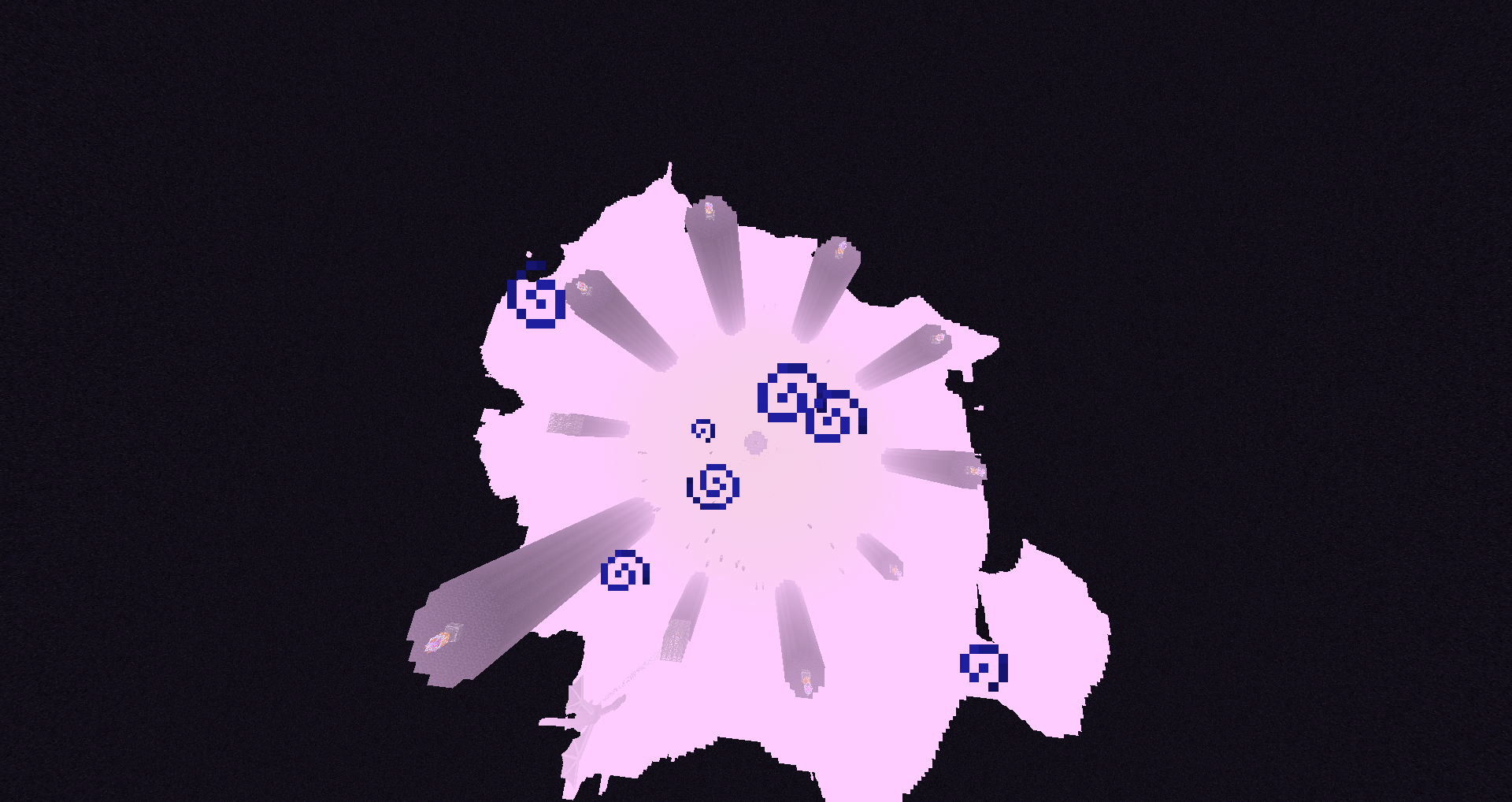 是游戏"minecraft中类似于外空间的