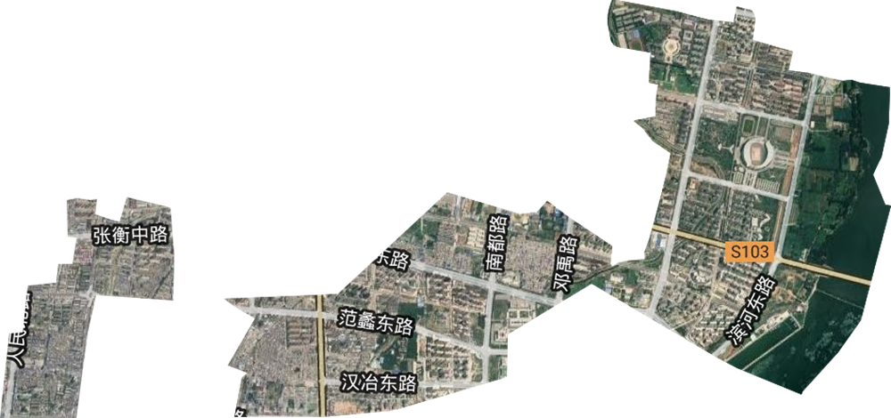 <p>汉冶街道卫星图