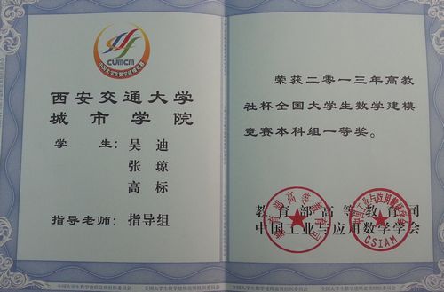 西安交通大学城市学院数学建模协会
