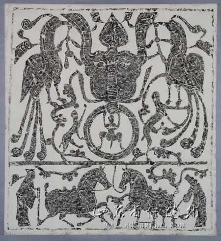 铺首衔环画像石