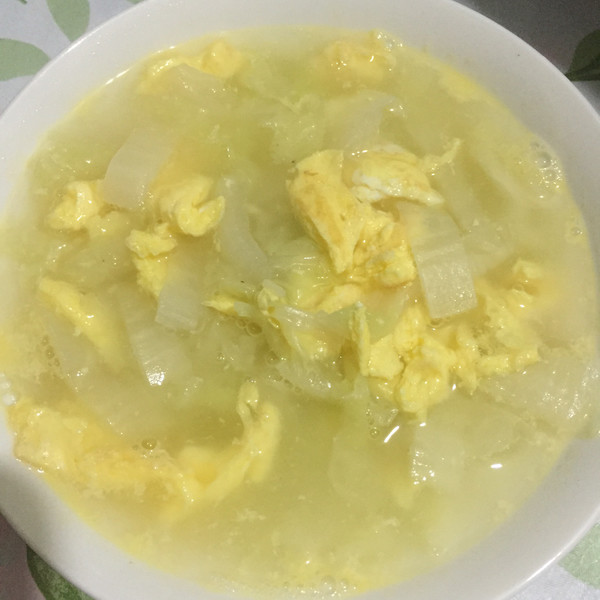 鸡蛋白菜汤