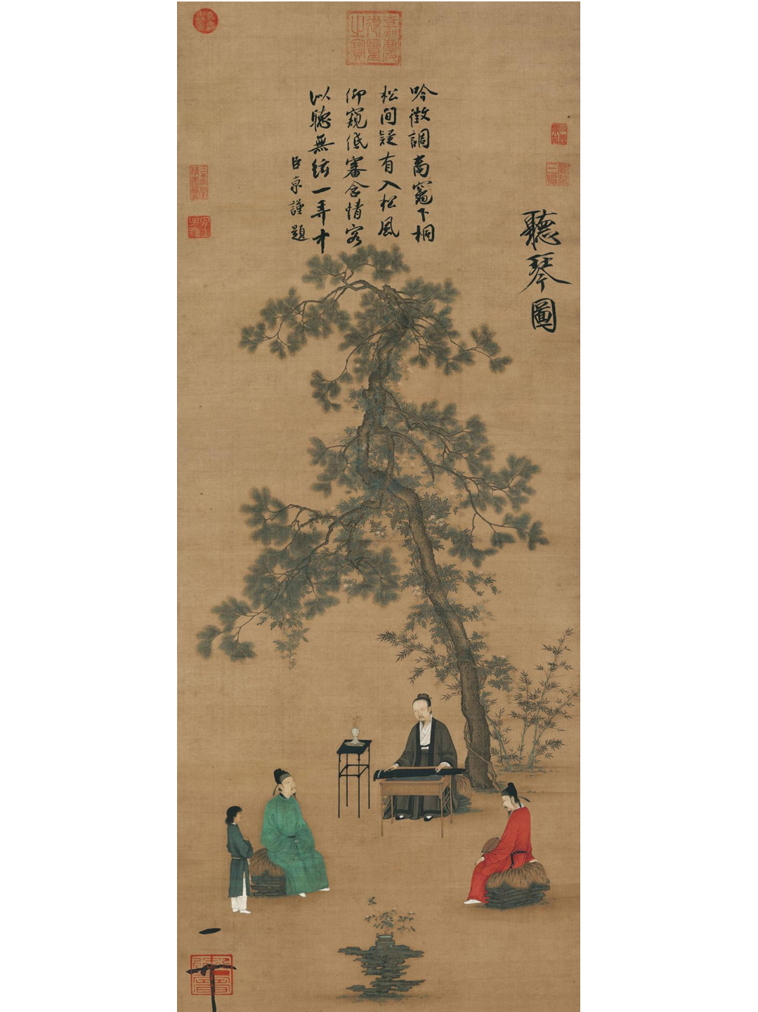 听琴图
