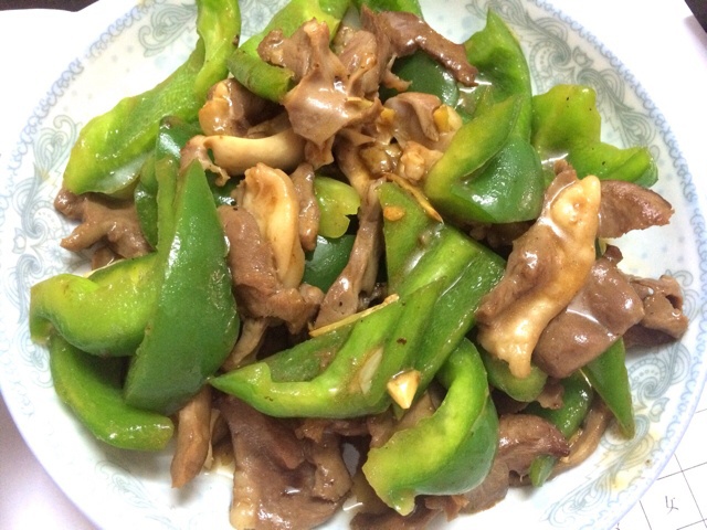 甜椒炒猪心