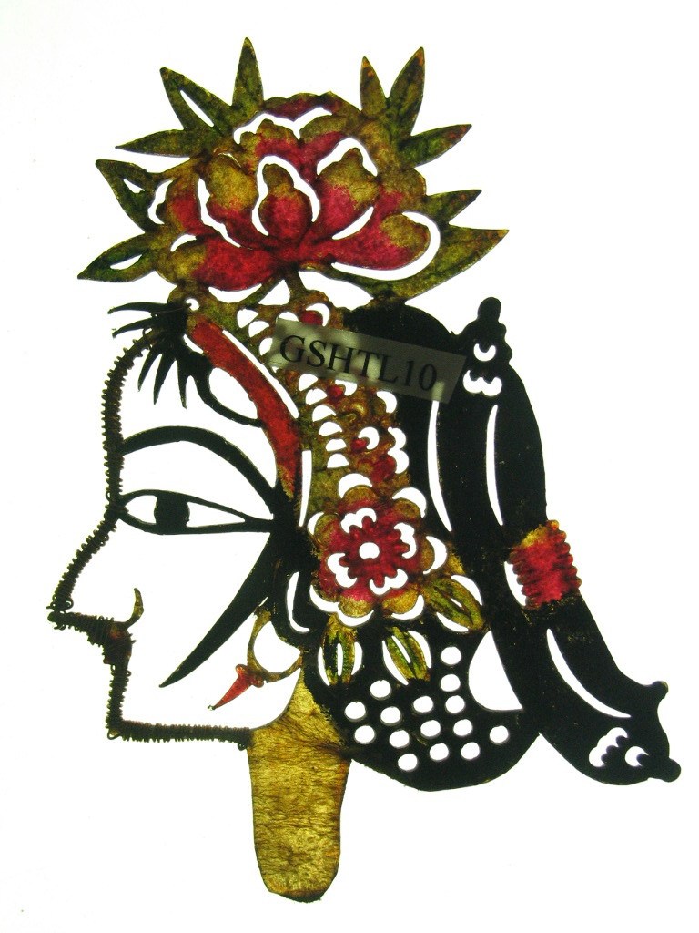 旦-正旦"类皮影,所属地为甘肃省庆阳市环县