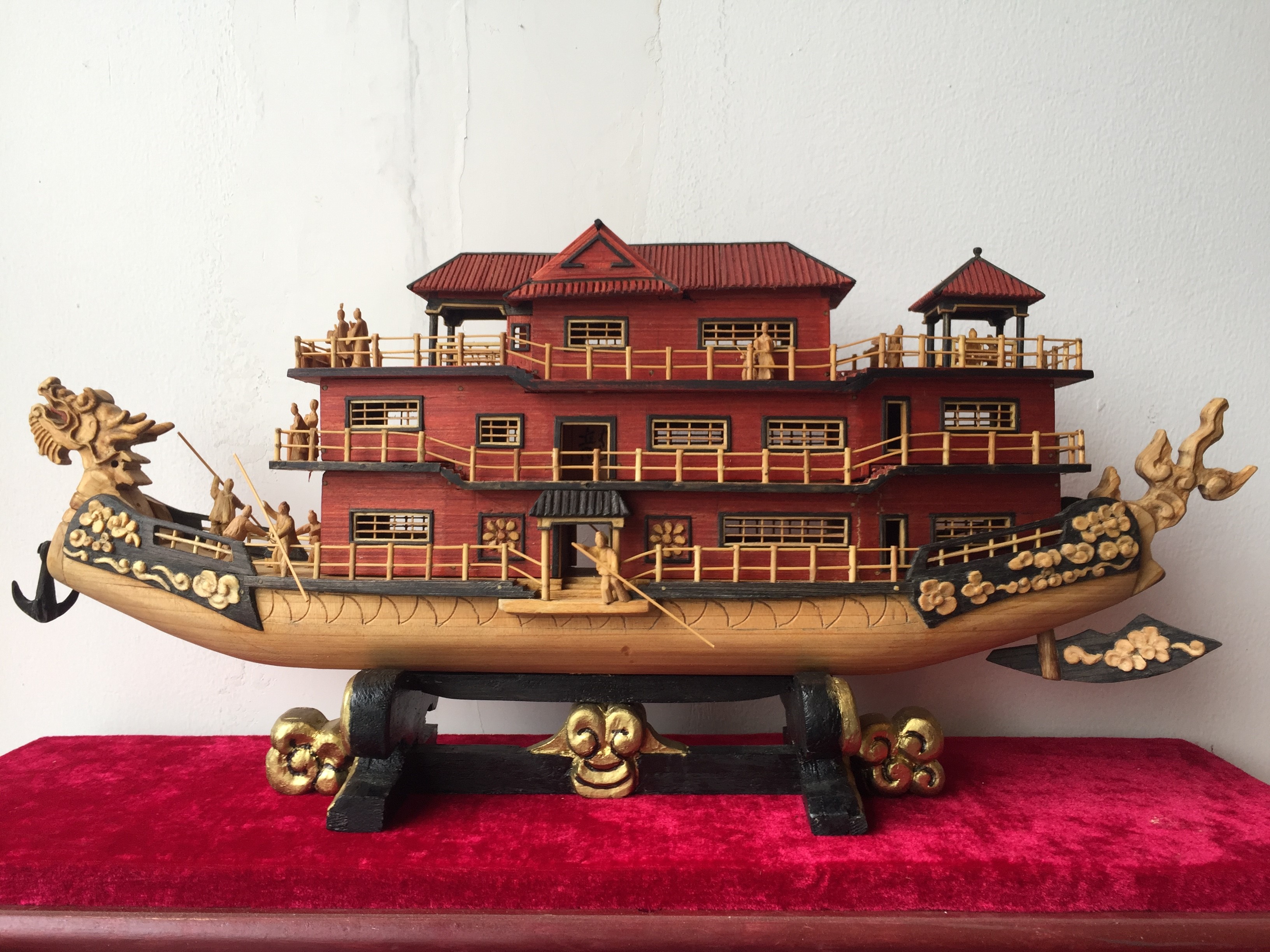 木雕(武汉木雕船模)