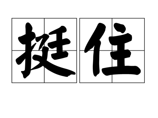 挺住（汉语词语）_百度百科