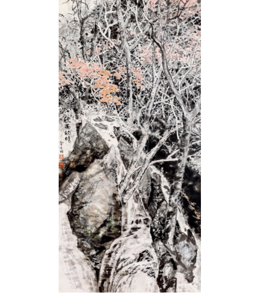  p>《秋雨初晴》是金连经创作的一幅中国书画. /p>