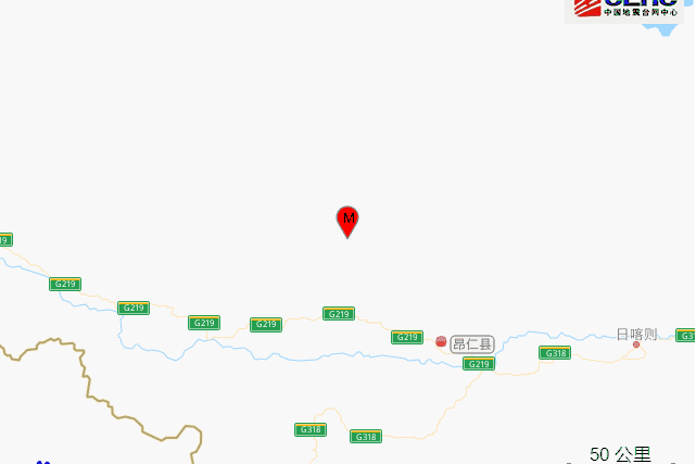  p>据中国地震台网正式测定,3月16日21时16分在西藏日喀则市昂仁县