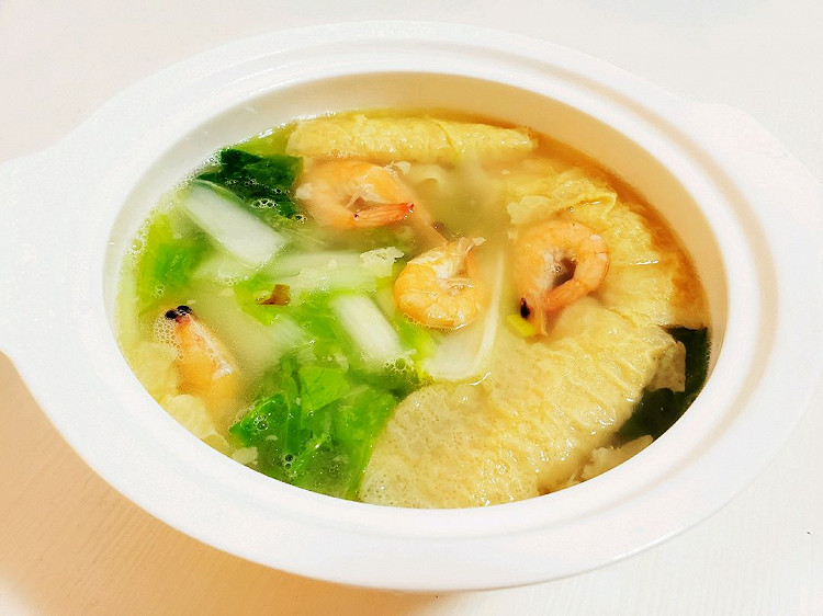 白菜鲜虾汤