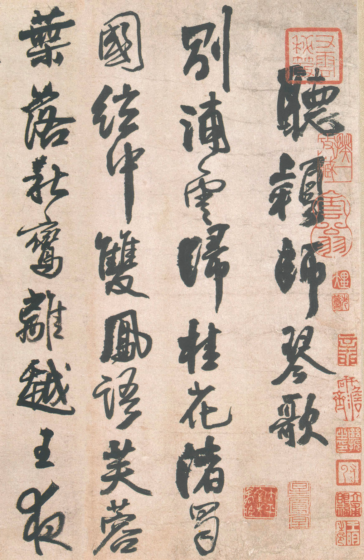 笔力能扛鼎：王铎《听颖师琴歌》，雍容宽博，行书的又一种境界_百科TA说
