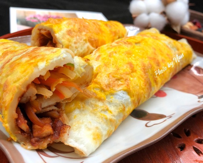 鸡蛋土豆丝卷饼