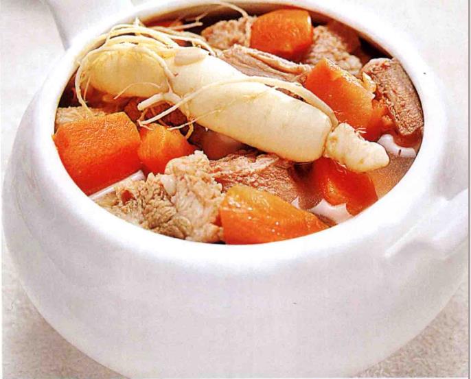 鲜人参胡萝卜牛尾汤