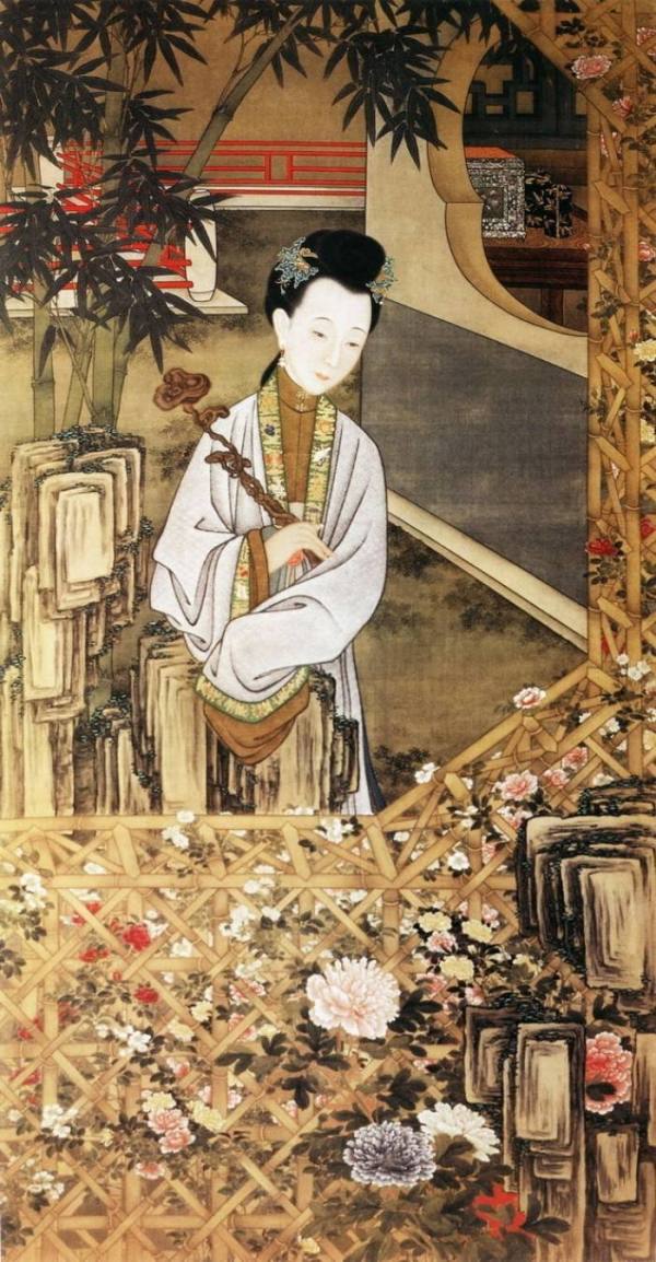胤禛美人图（清代绢本绘画）_百度百科