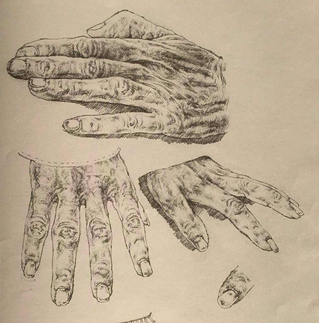 王根生素描作品选-当代中国画名家