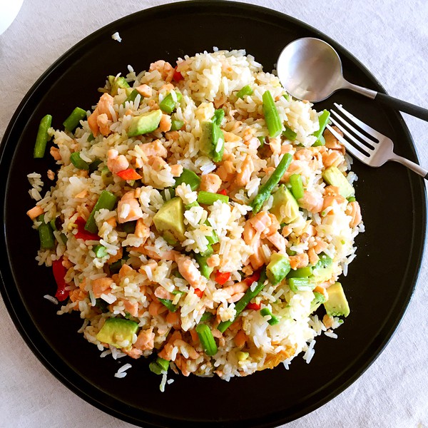 牛油果三文鱼炒饭