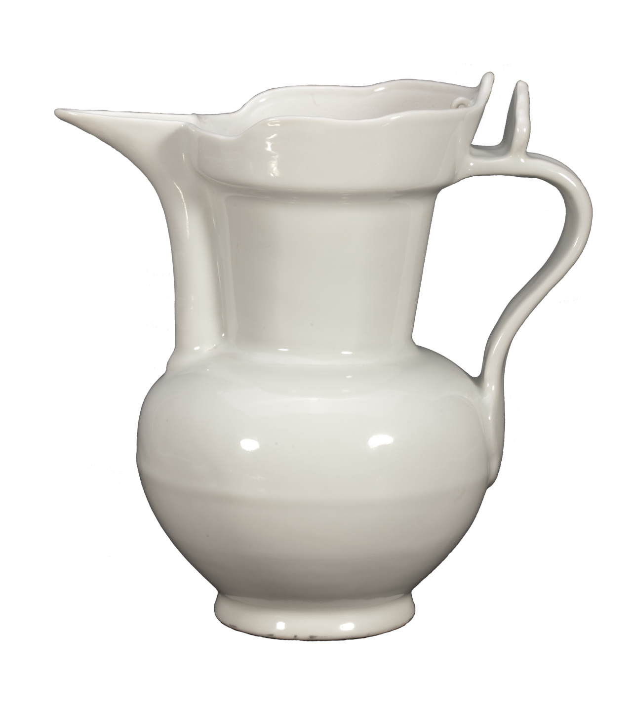 明永乐白釉僧帽壶