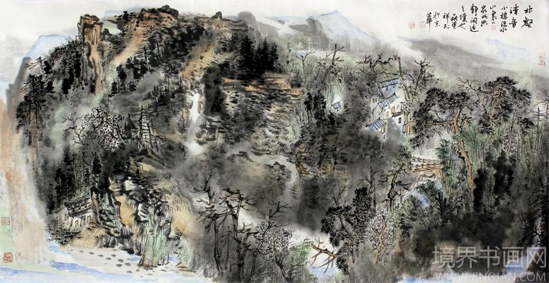 孔祥民毕业于山东工艺美术学院,后在著名画家陈我鸿先生门下学习山水