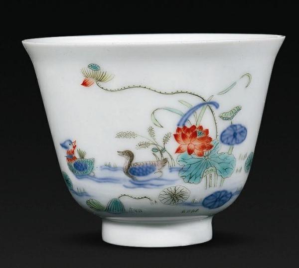 清康熙青花五彩十二花神杯_百度百科