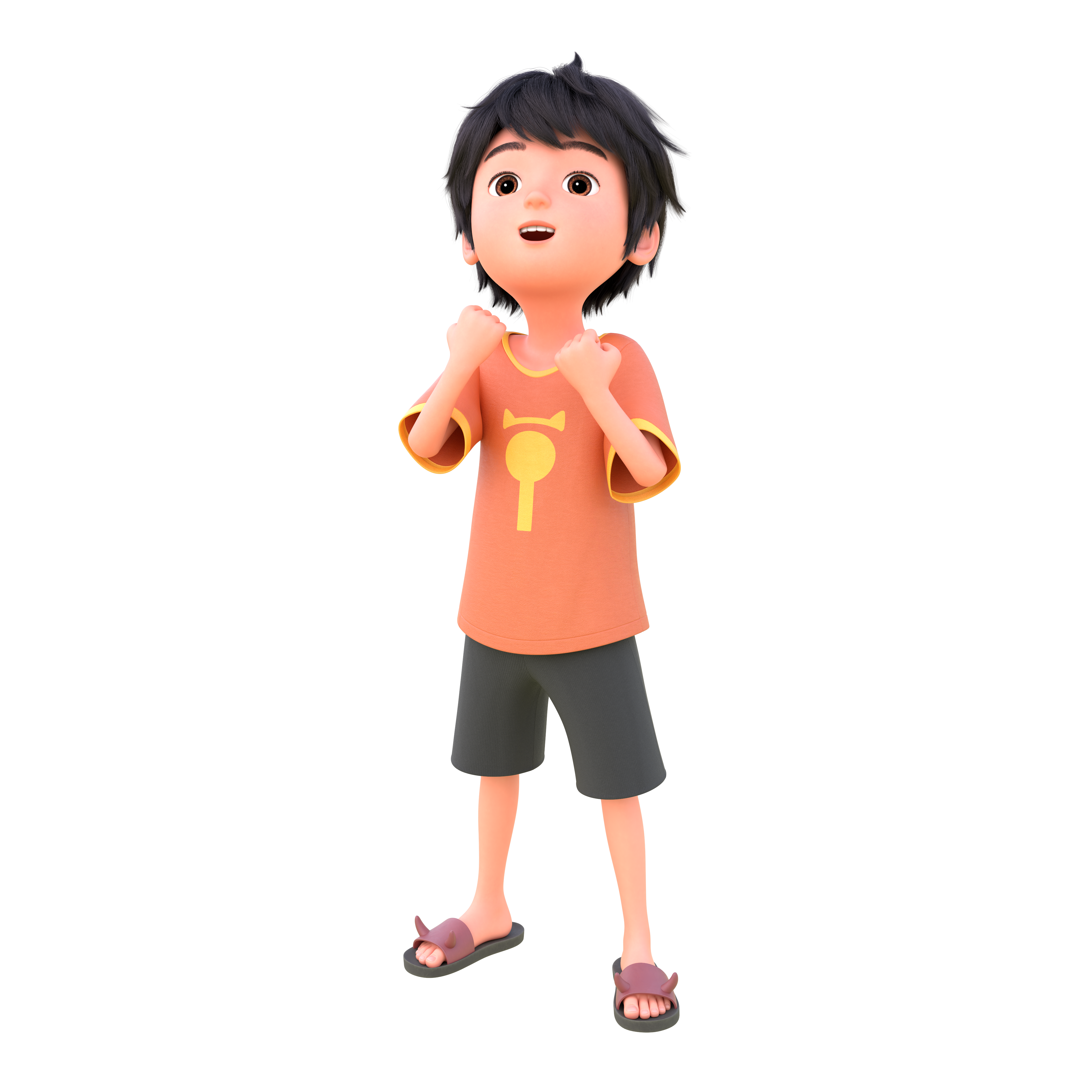 小七,男,是3d动画片《奶龙》的重要角色