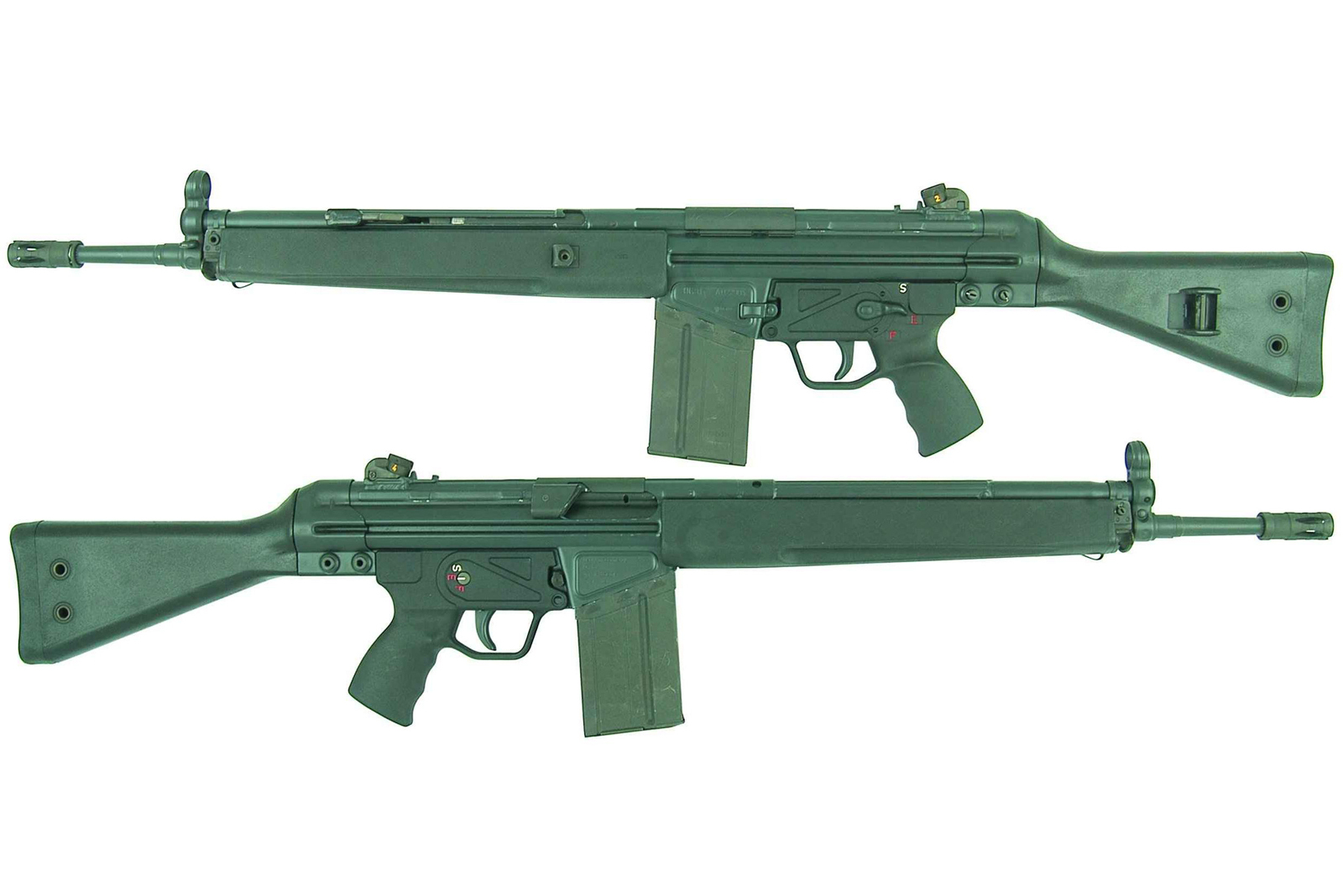 二十世纪五十年代以stg45步枪为基础所改进的现代化自动步枪,口径为7