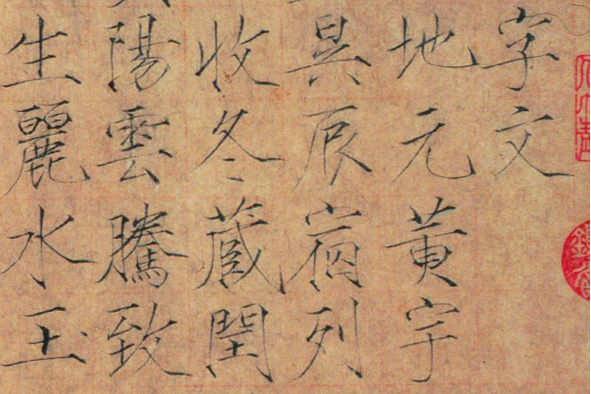 赵佶楷书千字文卷是一件北宋崇宁甲申时期的文物,现藏于上海博物馆