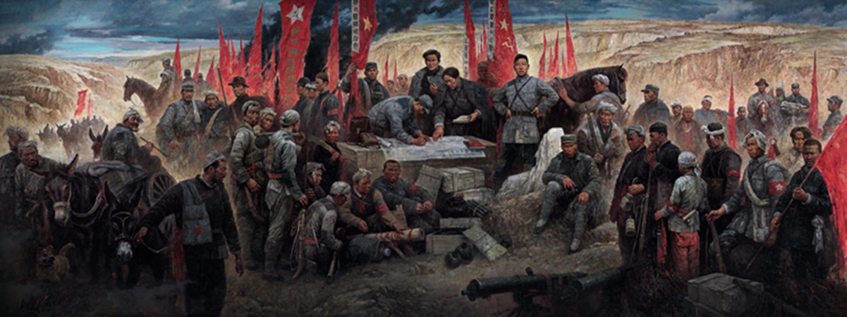  p data-id="sggroxeuhusa">《西北革命烽火》是侯震创作的油画作品.