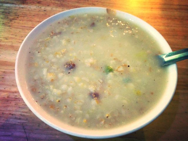 清甜三鲜麦仁粥