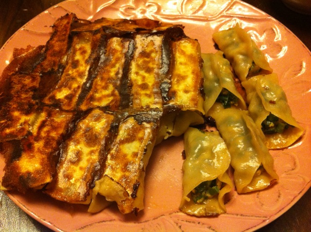 猪肉韭菜三鲜锅贴
