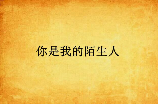 你是我的陌生人