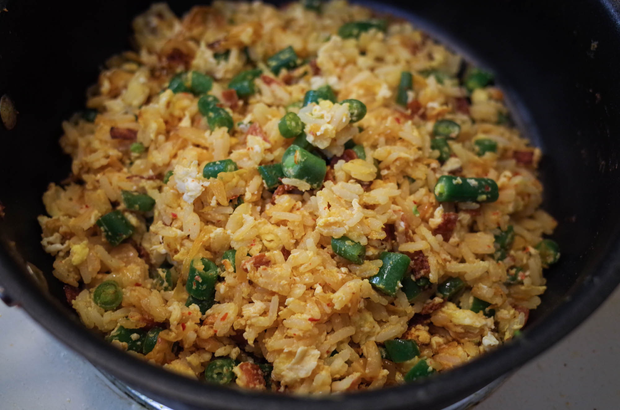 干煸四季豆炒饭