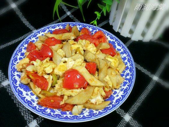 杏鲍菇西红柿炒鸡蛋