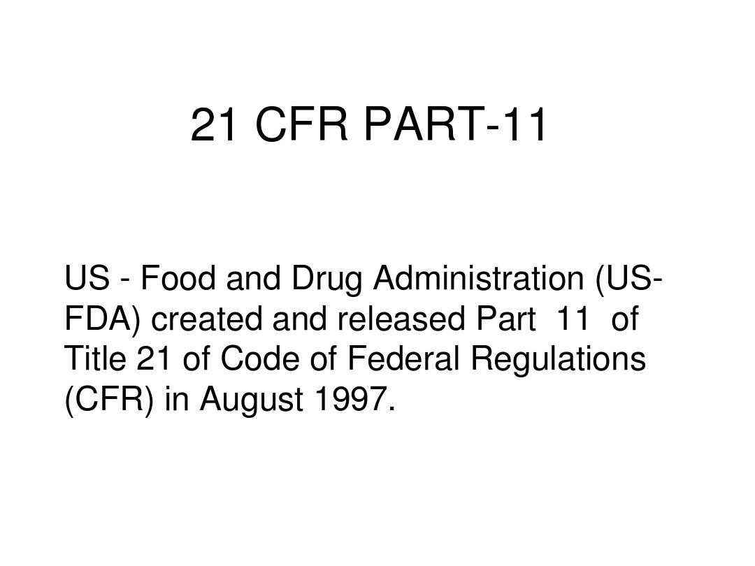 21 cfr 第11 部分